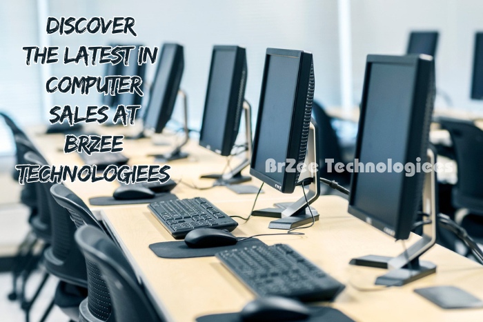 Discover the latest in computer sales at BrZee Technologiees in Gandhipuram, Coimbatore, showcasing a modern setup of desktop computers and peripherals, highlighting our extensive range of high-quality tech products