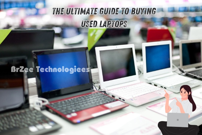 The ultimate guide to buying used laptops at BrZee Technologiees in Gandhipuram, Coimbatore, featuring a variety of refurbished laptops on display, emphasizing our wide selection and expert advice for finding the perfect device