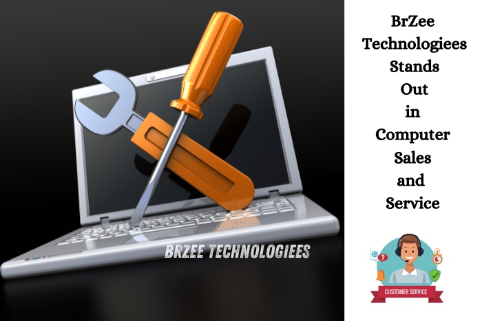 Computer repair and maintenance services at BrZee Technologiees in Gandhipuram, Coimbatore, featuring expert tools and personalized customer care to ensure top-quality sales and service for laptops and desktops